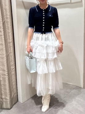 「dazzlin（ダズリン）のアイテム（バッグ）」を使った、momokoさん（レディース・160cm）の春コーディネート