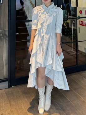 「dazzlin（ダズリン）のアイテム」を使った、momokoさん（レディース・160cm）の春コーディネート