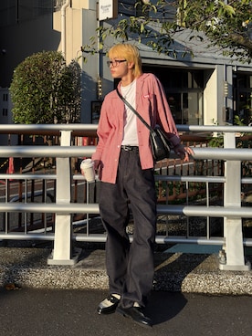 「VINTAGE（ヴィンテージ）のアイテム（トップス）」を使った、shawichiroさん（メンズ・172cm）の秋コーディネート