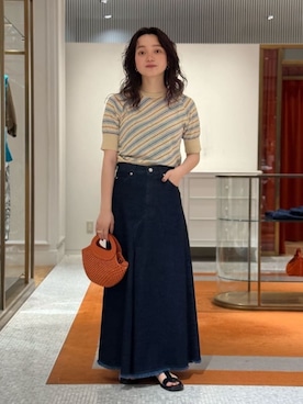 「MACPHEE（マカフィー）のアイテム」を使った、Chujo_TOMORROWLANDさん（レディース・156cm）の夏コーディネート