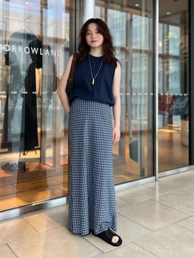 「VIOLAd'ORO（ヴィオラドーロ）のアイテム」を使った、Chujo_TOMORROWLANDさん（レディース・156cm）の夏コーディネート