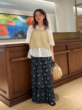「MACPHEE（マカフィー）のアイテム」を使った、Chujo_TOMORROWLANDさん（レディース・156cm）の夏コーディネート