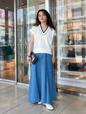 「NEBULONI E（ネブローニ）のアイテム」を使った、Chujo_TOMORROWLANDさん（レディース・156cm）の夏コーディネート