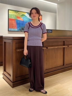 「MACPHEE（マカフィー）のアイテム」を使った、Chujo_TOMORROWLANDさん（レディース・156cm）の夏コーディネート