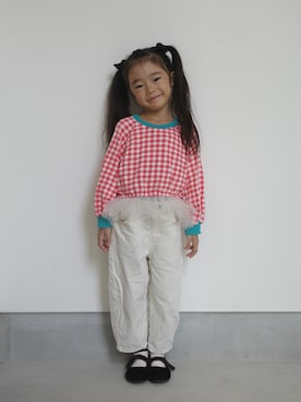 「petit main（プティマイン）のアイテム」を使った、71529さん（キッズ・100cm）の秋コーディネート