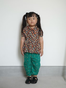 「p.premier（ピードットプルミエ）のアイテム」を使った、71529さん（キッズ・100cm）の夏コーディネート