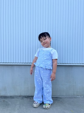 「crocs（クロックス）のアイテム」を使った、71529さん（キッズ・100cm）の夏コーディネート