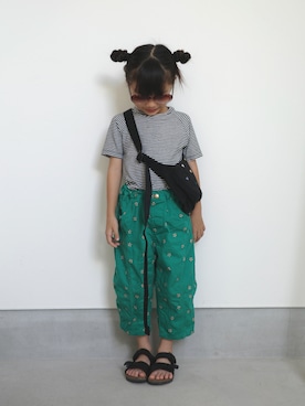 「BAGGU（バグー）のアイテム」を使った、71529さん（キッズ・100cm）の夏コーディネート
