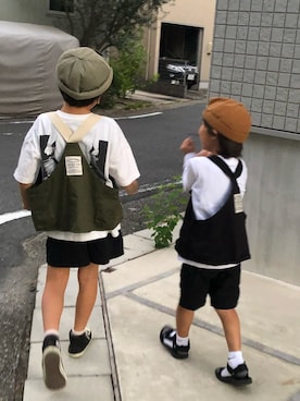 「アイテム（その他トップス）」を使った、yitさん（キッズ・80cm）の秋コーディネート