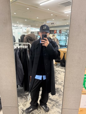 「アイテム（ステンカラーコート）」を使った、あらたさん（メンズ・170cm）の冬コーディネート