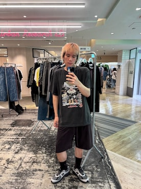 「URBAN RESEARCH（アーバンリサーチ）のURBAN RESEARCH iD　GREEN DAY SHORT-SLEEVE T-SHIRTS（Tシャツ/カットソー、その他）」を使った、あらたさん（メンズ・170cm）の春コーディネート