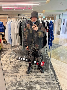 「URBAN RESEARCH（アーバンリサーチ）のNeedles　SAILOR HAT SUMI DYE（ハット、ブラック系）」を使った、あらたさん（メンズ・170cm）の春コーディネート