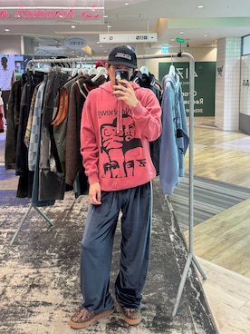 「URBAN RESEARCH（アーバンリサーチ）のアイテム（キャップ）」を使った、あらたさん（メンズ・170cm）の秋コーディネート