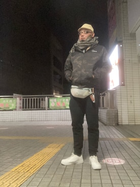 「LOGOS（ロゴス）のアイテム」を使った、street666monk315さん（メンズ・183cm）の冬コーディネート