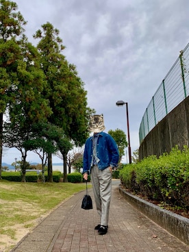 「IL BISONTE（イルビゾンテ）のアイテム」を使った、roycatwear87さん（メンズ・174cm）の冬コーディネート