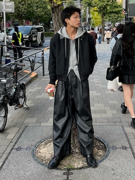 「アイテム（ローファー）」を使った、ryuseiwear17さん（メンズ・181cm・10代）の秋コーディネート