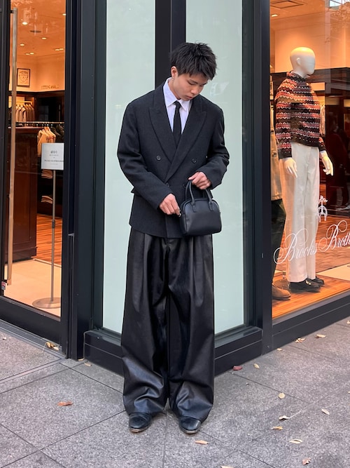 SINSS ツイードダブルテーラードジャケット　XS Tweed double tailored jacket / ツイードダブルテーラードジャケット