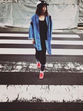 「Marc by Marc Jacobs（マークバイマークジェイコブス）のアイテム（バックパック/リュック）」を使った、ソーさん（レディース・150cm）の夏コーディネート