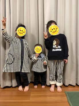 「RAGMART（ラグマート）のアイテム（ワンピース/ドレス）」を使った、riechin77さん（キッズ・110cm）の冬コーディネート