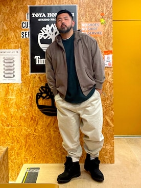 「アイテム（ブーツ）」を使った、MITSUNORI MATSUMURAさん（メンズ・183cm・40代）の冬コーディネート