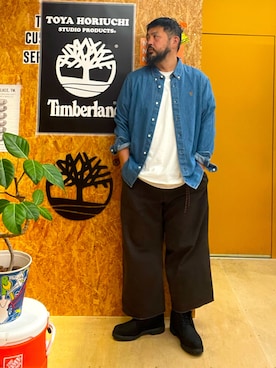 「アイテム（ブーツ）」を使った、MITSUNORI MATSUMURAさん（メンズ・183cm）の秋コーディネート