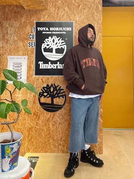 「アイテム（トップス）」を使った、MITSUNORI MATSUMURAさん（メンズ・183cm）の冬コーディネート