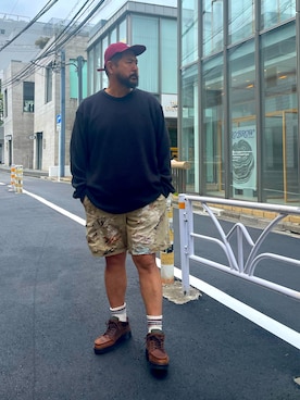 MITSUNORI MATSUMURAさん（メンズ・183cm・40代）の秋コーディネート