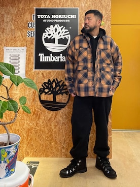 「アイテム（スウェットパンツ）」を使った、MITSUNORI MATSUMURAさん（メンズ・183cm・40代）の秋コーディネート