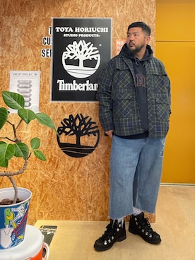 「アイテム（シャツ/ブラウス）」を使った、MITSUNORI MATSUMURAさん（メンズ・183cm）の秋コーディネート