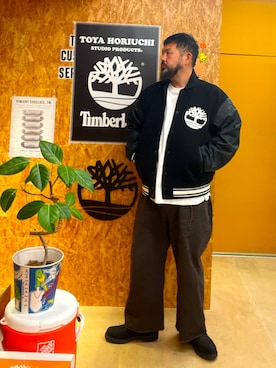 「アイテム（その他アウター）」を使った、MITSUNORI MATSUMURAさん（メンズ・183cm）の秋コーディネート