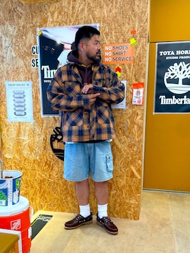 「アイテム（パーカー）」を使った、MITSUNORI MATSUMURAさん（メンズ・183cm・40代）の夏コーディネート
