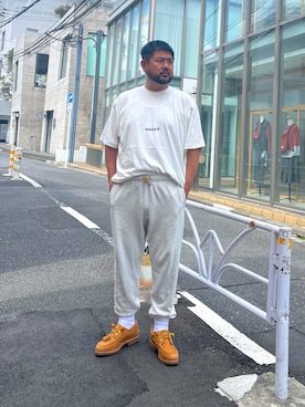 「アイテム（モカシン/デッキシューズ）」を使った、MITSUNORI MATSUMURAさん（メンズ・183cm・40代）の夏コーディネート