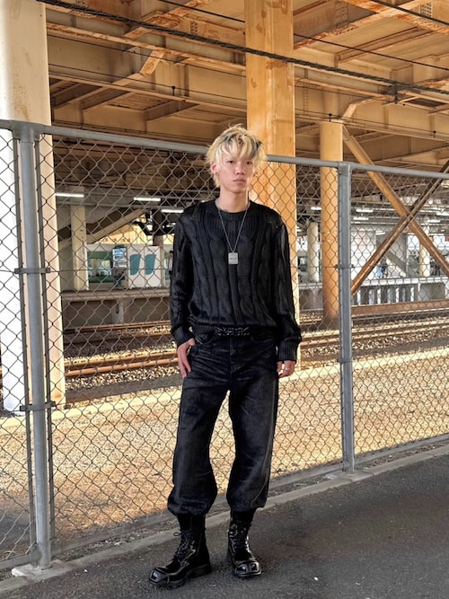 メンズ カウレザー ワークブーツ（ブーツ）｜DIESEL（ディーゼル