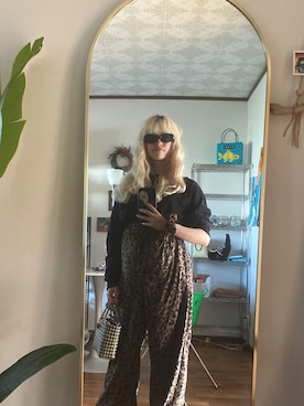 「sheinのアイテム（パンツ、ブラウン系）」を使った、tsuzumiさん（レディース・160cm）の夏コーディネート