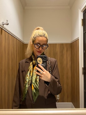 「Juze（ジュゼ）のアイテム（ファッション雑貨、グリーン系）」を使った、tsuzumiさん（レディース・160cm）の夏コーディネート