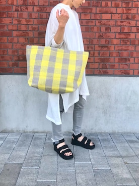 「styles（スタイルス）のアイテム（バッグ）」を使った、KOHAさん（レディース・161cm）の夏コーディネート