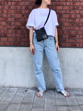 「styles（スタイルス）のアイテム（バッグ）」を使った、KOHAさん（レディース・161cm）の夏コーディネート