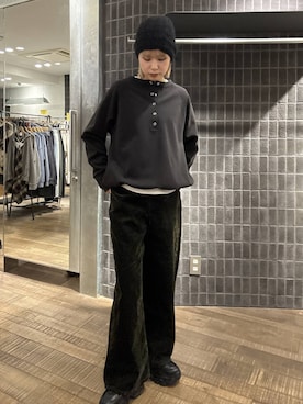 「JEANASIS（ジーナシス）のアイテム（パンツ）」を使った、おはさん（レディース・162cm）の冬コーディネート