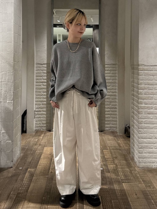 JEANASIS ウエストドロストコクーンパンツ JEANASIS スラックス パンツ 「SET UP対応」ウエストドロスト