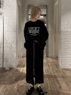 「JEANASIS（ジーナシス）のアイテム（スウェット）」を使った、おはさん（レディース・162cm）の秋コーディネート