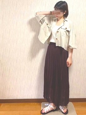 るん。さん(レディース・160cm)の夏コーディネート