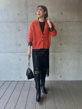 「アイテム（ワンピース/ドレス）」を使った、MIYUKIさん（レディース・164cm・30代）の秋コーディネート