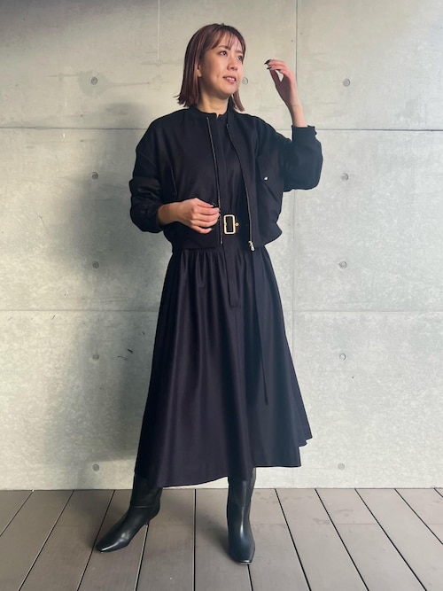 セール】ウールジャージーショートブルゾン【エディター三尋木奈保さん  