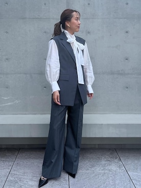 「アイテム（アクセサリー）」を使った、MIYUKIさん（レディース・164cm・30代）の秋コーディネート