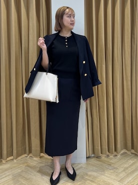 「ROPE'（ロペ）のアイテム（テーラードジャケット）」を使った、MIYUKIさん（レディース・164cm）の春コーディネート