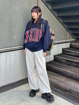 amisaさん（レディース・159cm）の冬コーディネート