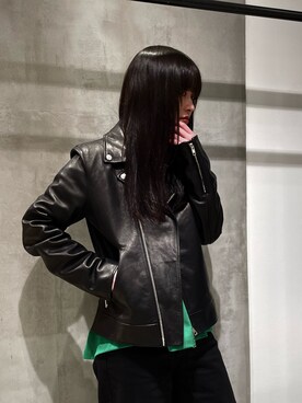 「Lui's（ルイス）のアイテム（ブルゾン）」を使った、Lilyeeさん（レディース・157cm）の冬コーディネート