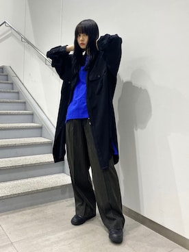 「Yohji Yamamoto（ヨウジヤマモト）のアイテム」を使った、Lilyeeさん（レディース・157cm）の夏コーディネート