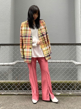 「Lui's（ルイス）のアイテム（シューズ）」を使った、Lilyeeさん（レディース・157cm）の夏コーディネート