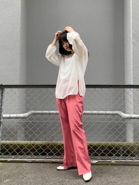 「Lui's（ルイス）のアイテム（シューズ）」を使った、Lilyeeさん（レディース・157cm）の夏コーディネート